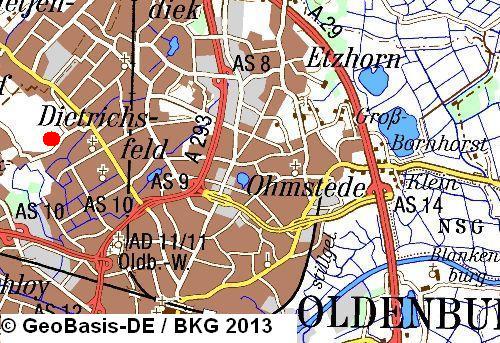 Karte Oldenburg