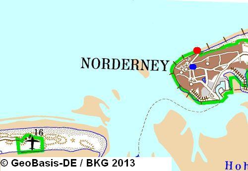 Karte Norderney